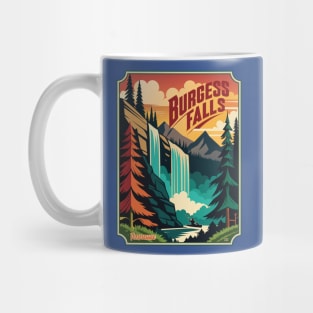 Retro Burgess Falls Kayaking Mug